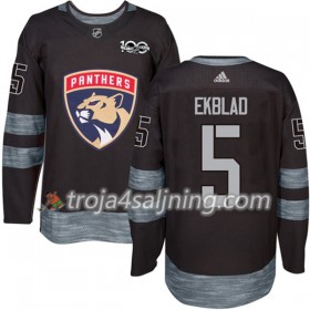 Florida Panthers tröja Aaron Ekblad 5 1917-2017 100th Anniversary Adidas Svart Authentic - NHL Tröjor Herr